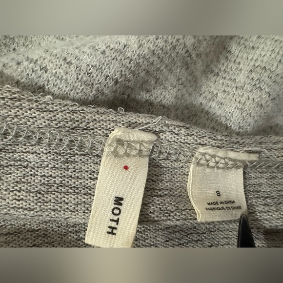 Anthropologie Moth Long Sleeve Thin Sweater Dress  Crossback Beige Size Small - Picture 9 of 12